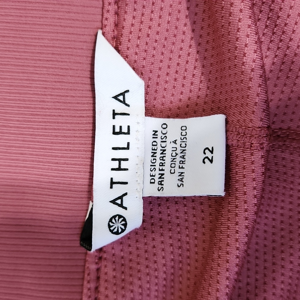 Athleta Brooklyn 16" Lightweight Pockets Elastic Waist Skort 22 Plus Red Clay - Picture 5 of 9